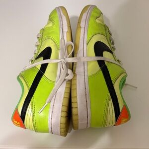 Nike Kids Neon Green and Black Sneakers